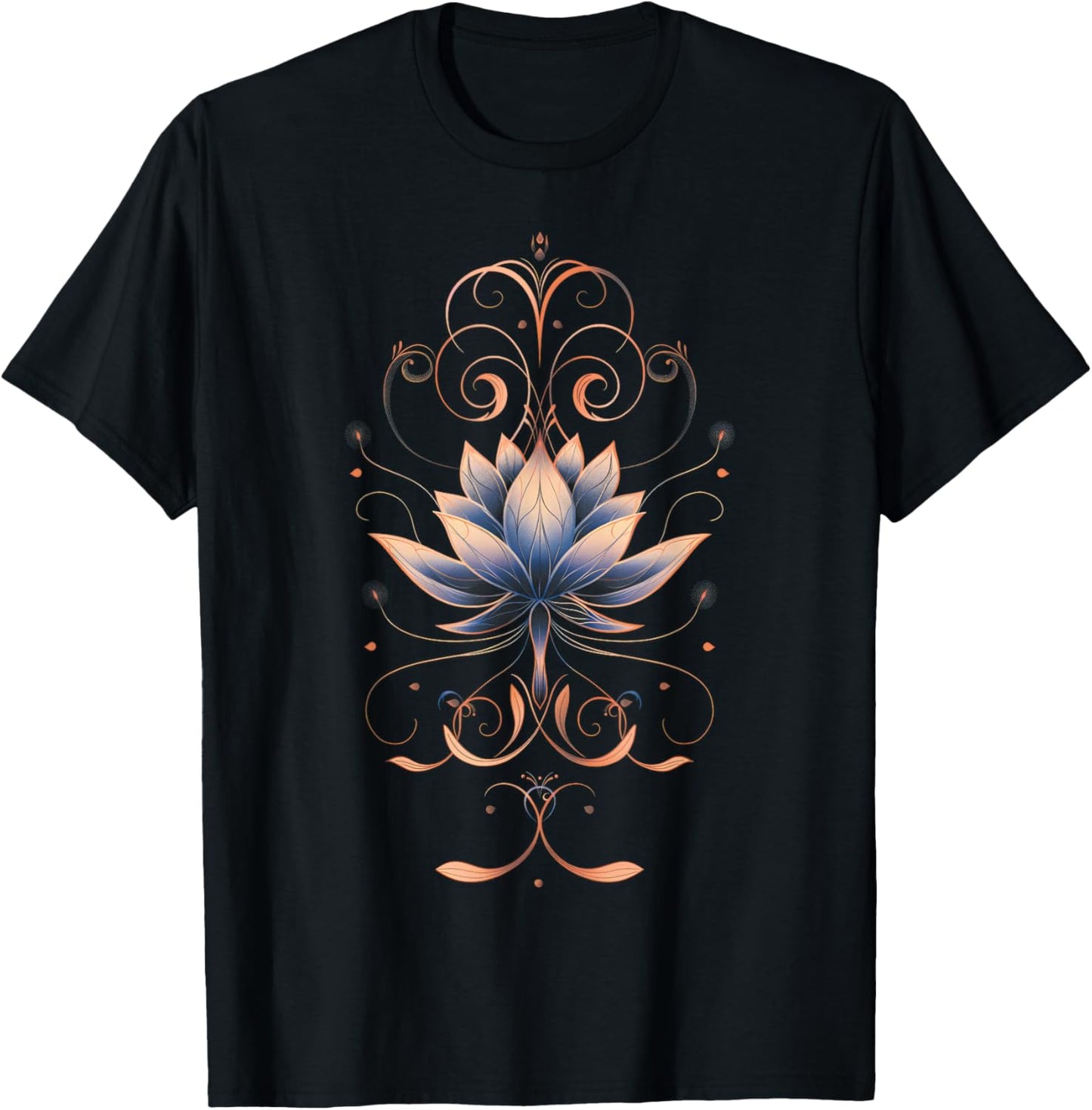 Reiki Lotus Flower New Age Meditation Yoga T-Shirt - T-Shirt | Black