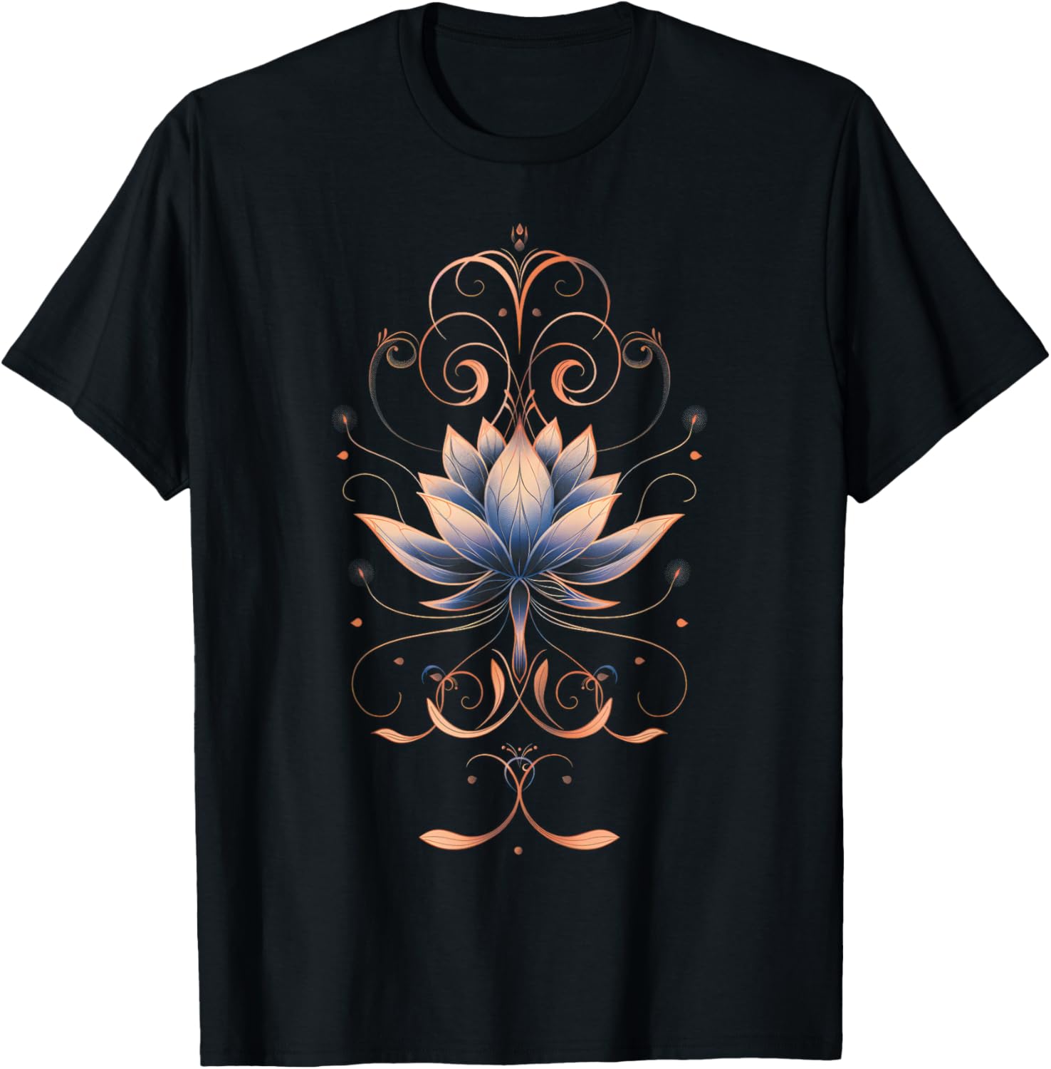 Reiki Lotus Flower New Age Meditation Yoga T-Shirt - T-Shirt | Black