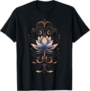 Reiki Lotus Flower New Age Meditation Yoga T-Shirt - T-Shirt | Black