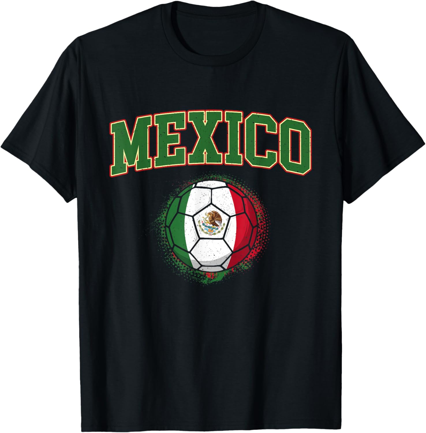 Mexico - Mexican Soccer Tournament Game T-Shirt - T-Shirt | Black