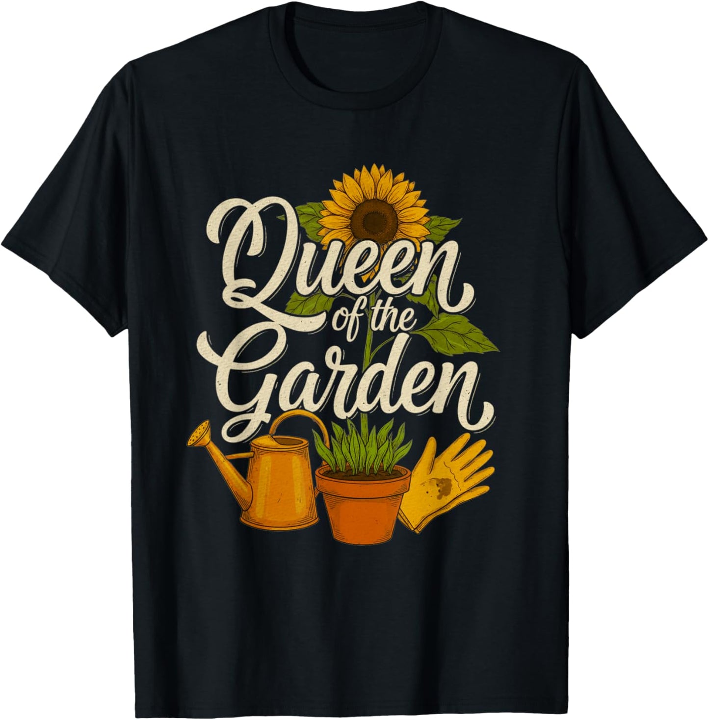Gardener Gardening Plant Lover Women Garden Nature T-Shirt - T-Shirt | Black
