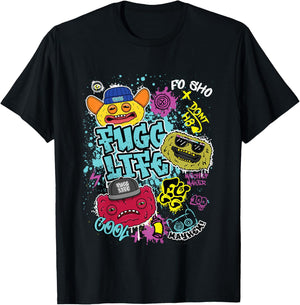 Fugg Life Grin Count Underoo Mcgoo Wide Eyed Weirdo Kids T-Shirt - T-Shirt | Black