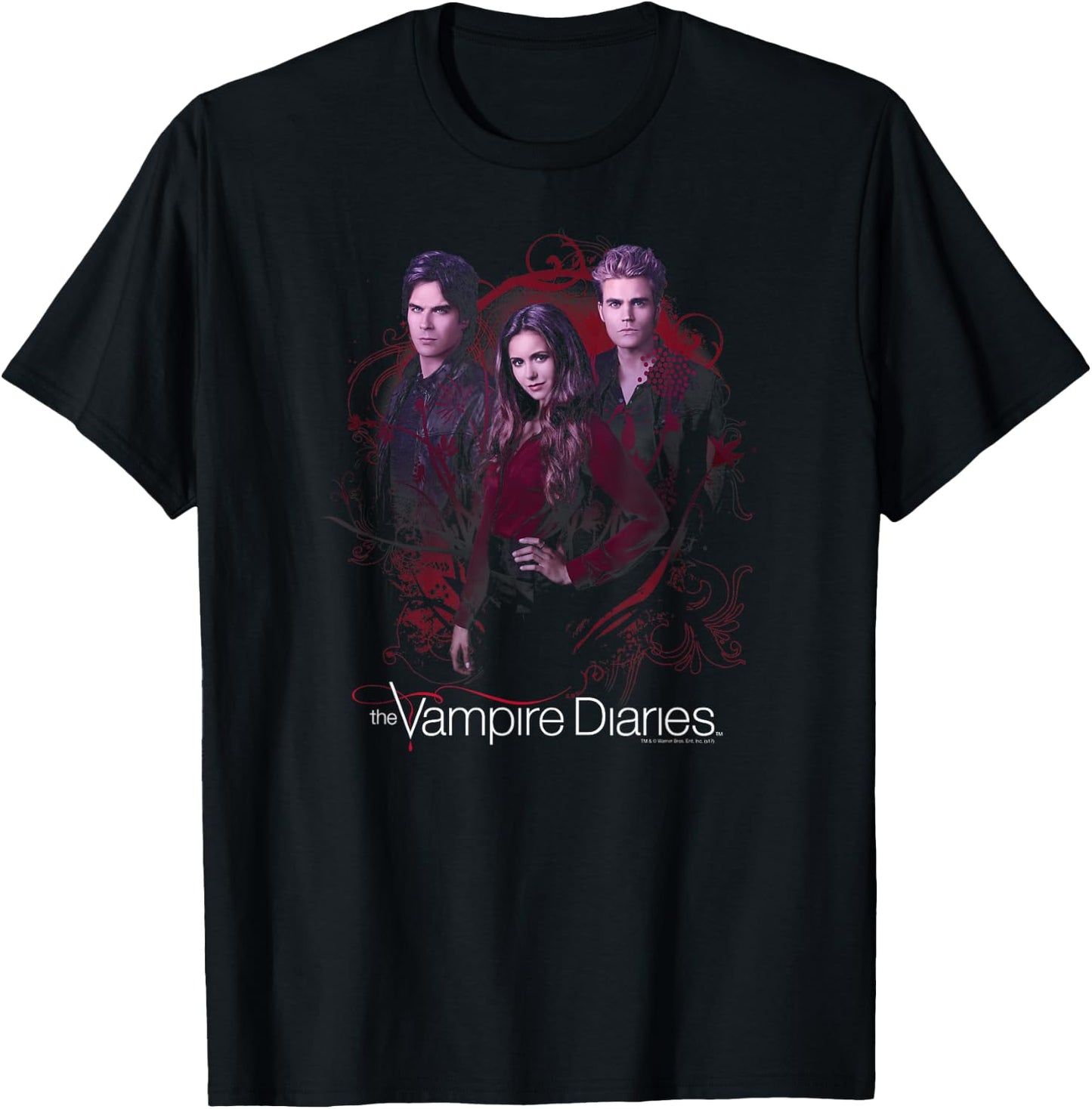Vampire Diaries Company of Three Small T-Shirt - T-Shirt | Black