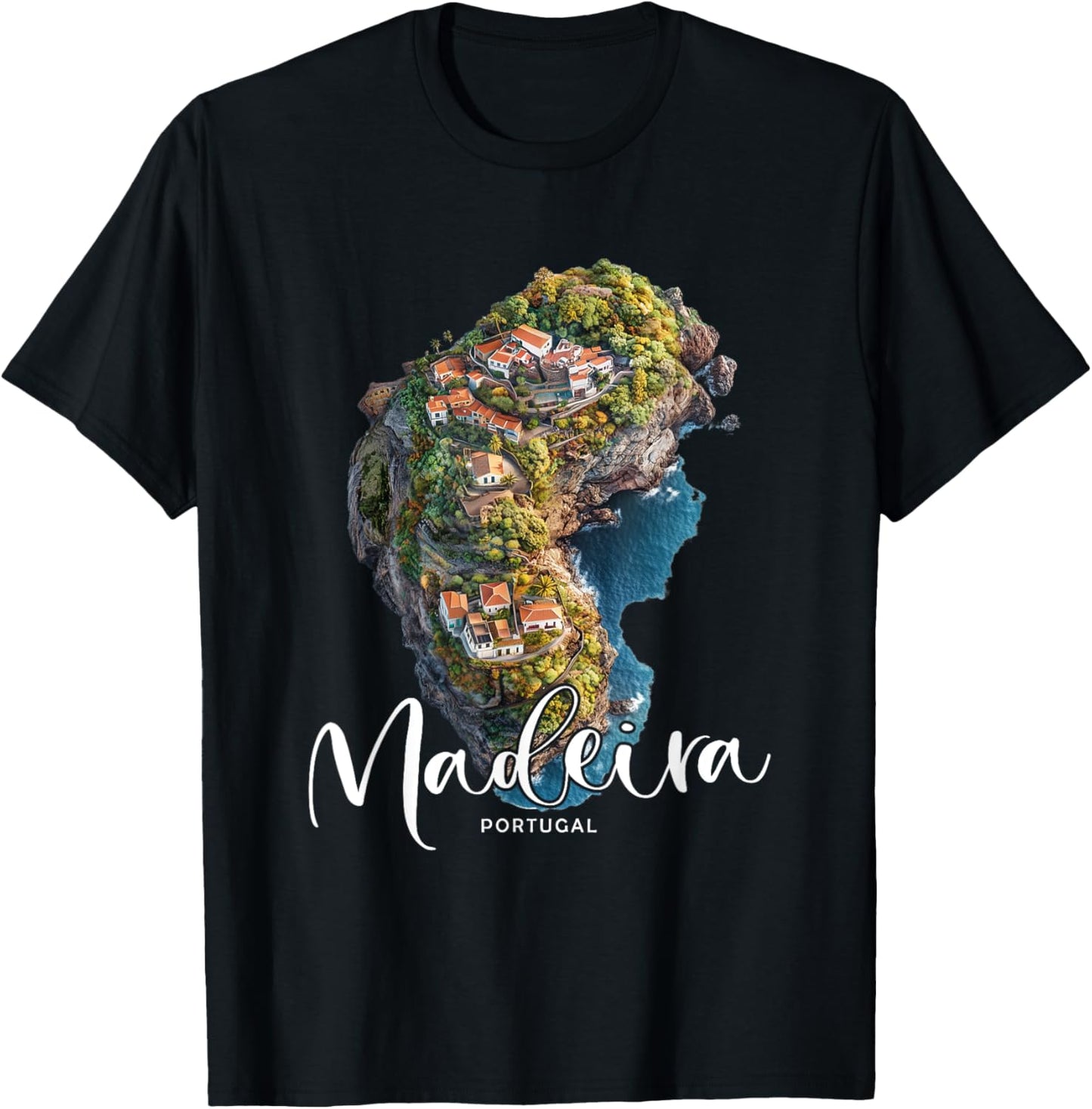 Madeira Island Portugal Vacation Souvenir Trip For Travelers T-Shirt - T-Shirt | Black