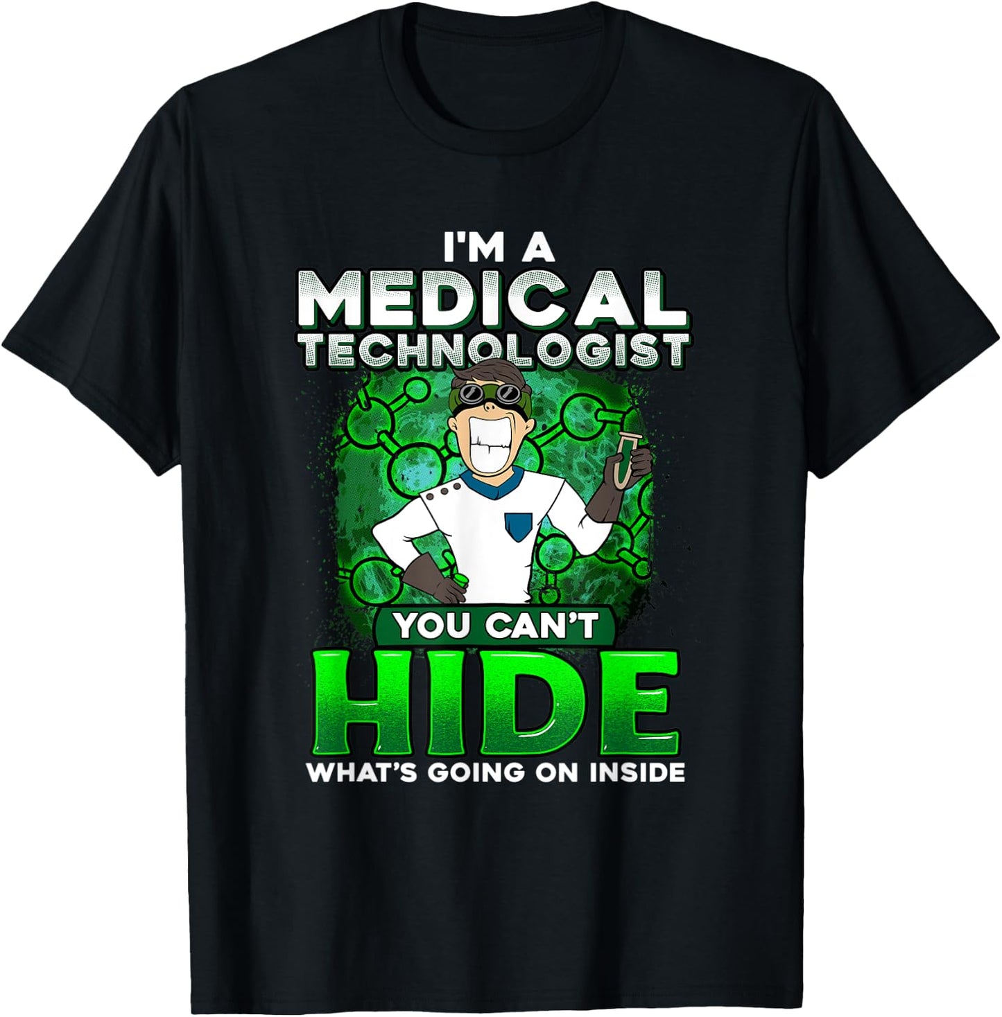 Med Tech Funny Medical Technician Gag Gift Lab Week T-Shirt - T-Shirt | Black