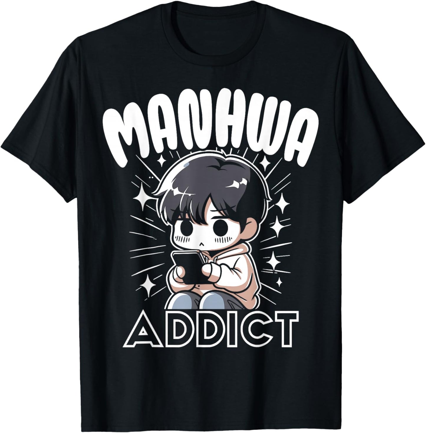 Gift graphic design for manhwa addicted fan T-Shirt - T-Shirt | Black