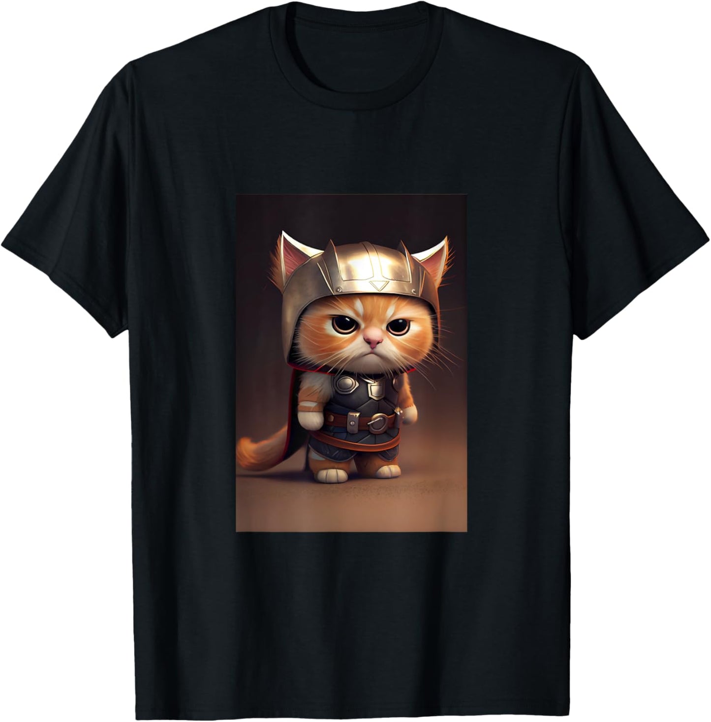 Cool Wild Super Hero Cat Outfit Illustration Graphic Designs T-Shirt - T-Shirt | Black