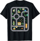 Cool Playmat Race Car Track On Back Dad Race car Mat T-Shirt - T-Shirt | Black
