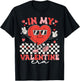 Retro Groovy In My Valentine Era Valentine Day Men Women Kid T-Shirt - T-Shirt | Black