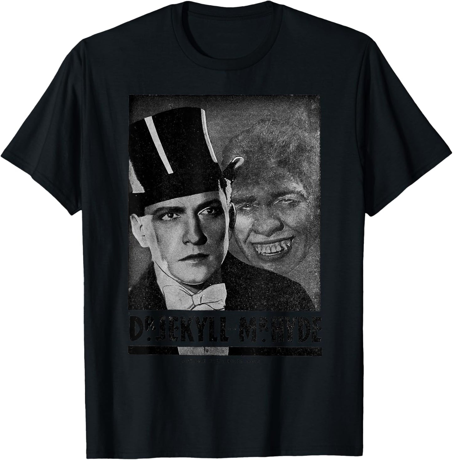 Dr. Jekyll & Mr. Hyde Horror Retro Halloween Monster T-Shirt - T-Shirt | Black