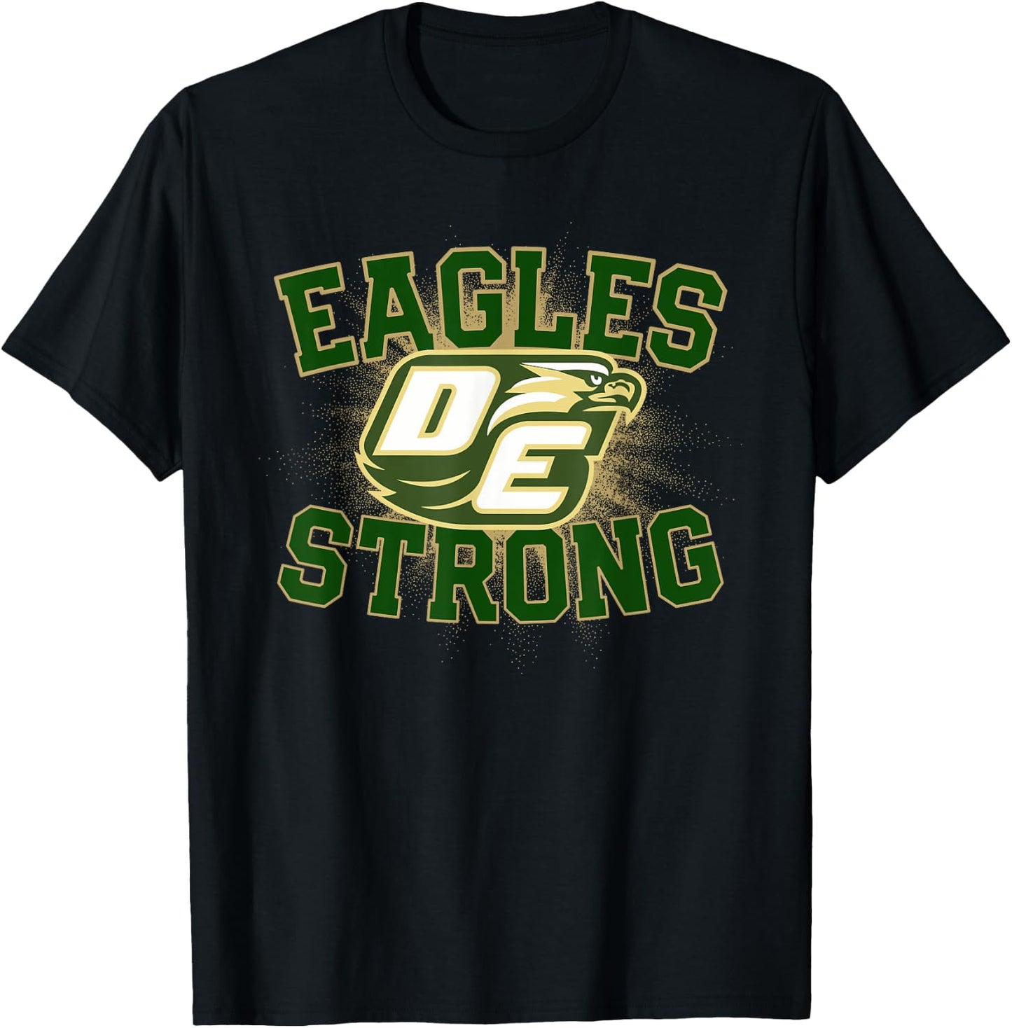 Desoto Eagles Logo Strong Flag HS T-Shirt - T-Shirt | Black