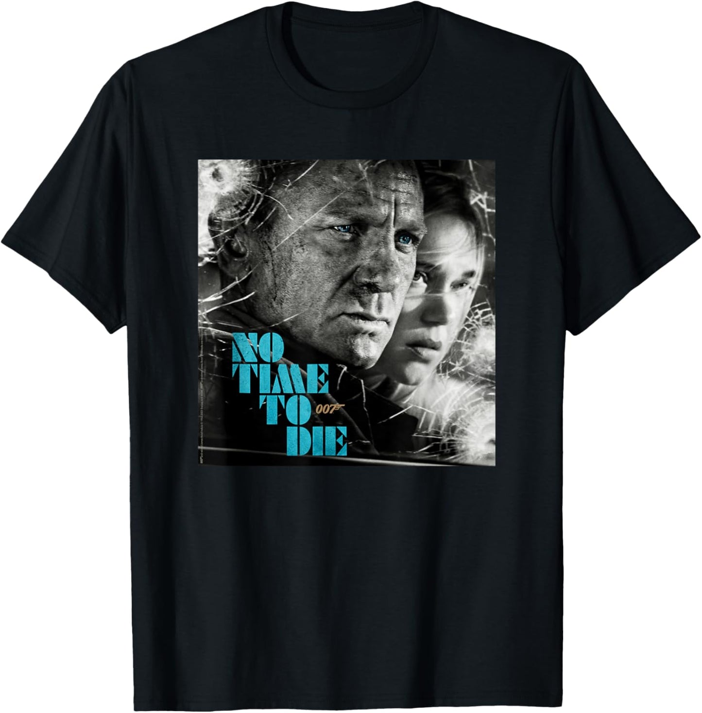 Official James Bond 007 No Time to Die T-Shirt - T-Shirt | Black