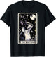 Boston Terrier Tarot Card Star with the Moon Men Women Kids T-Shirt - T-Shirt | Black