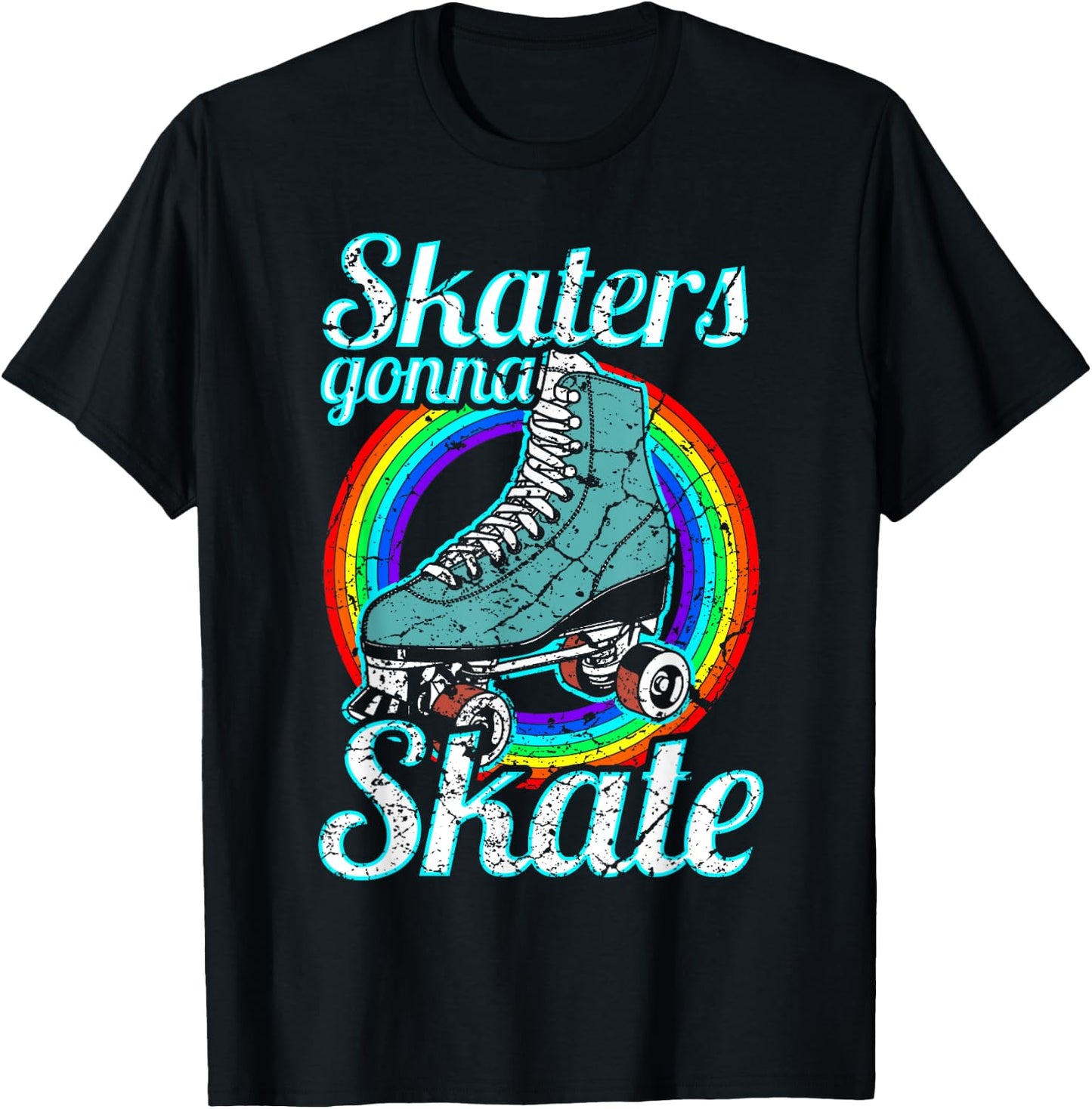 Retro Skaters Gonna Skate Roller Skate T-Shirt - T-Shirt | Black