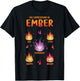 Disney Pixar Elemental The Expressions Of Ember Poster T-Shirt - T-Shirt | Black