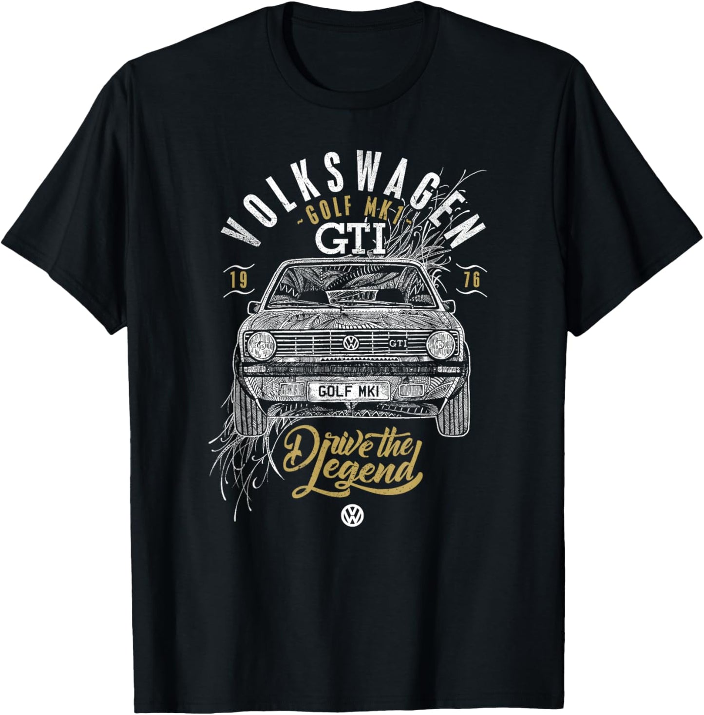 Volkswagen Golf GTI Drive The Legend T-Shirt - T-Shirt | Black