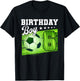 Birthday Boy 6 Soccer Its My 6th Birthday Boys Soccer T-Shirt - T-Shirt | Black