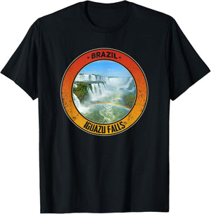 Iguazu Falls - Brazil Travel T-Shirt - T-Shirt | Black