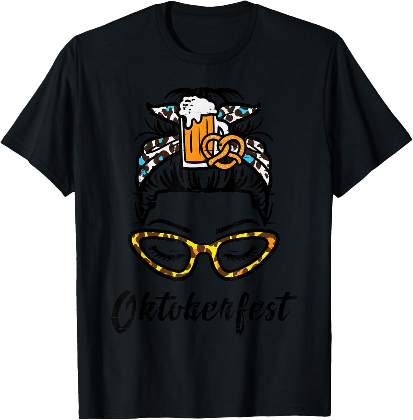 Oktoberfest Women Bavarian Octoberfest German Oktoberfest T-Shirt - T-Shirt | Black