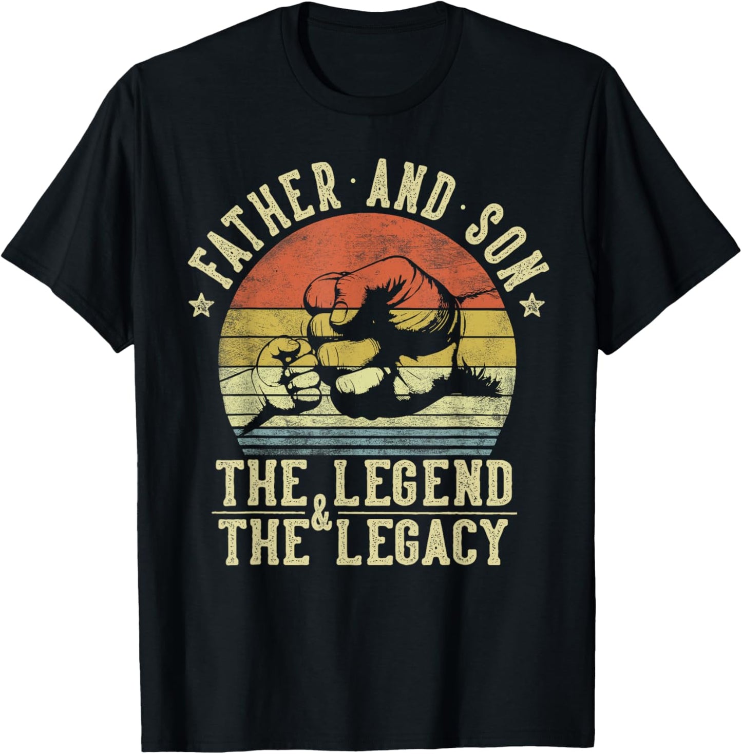 Father and Son The Legend And The Legacy Gifts Father T-Shirt - T-Shirt | Black