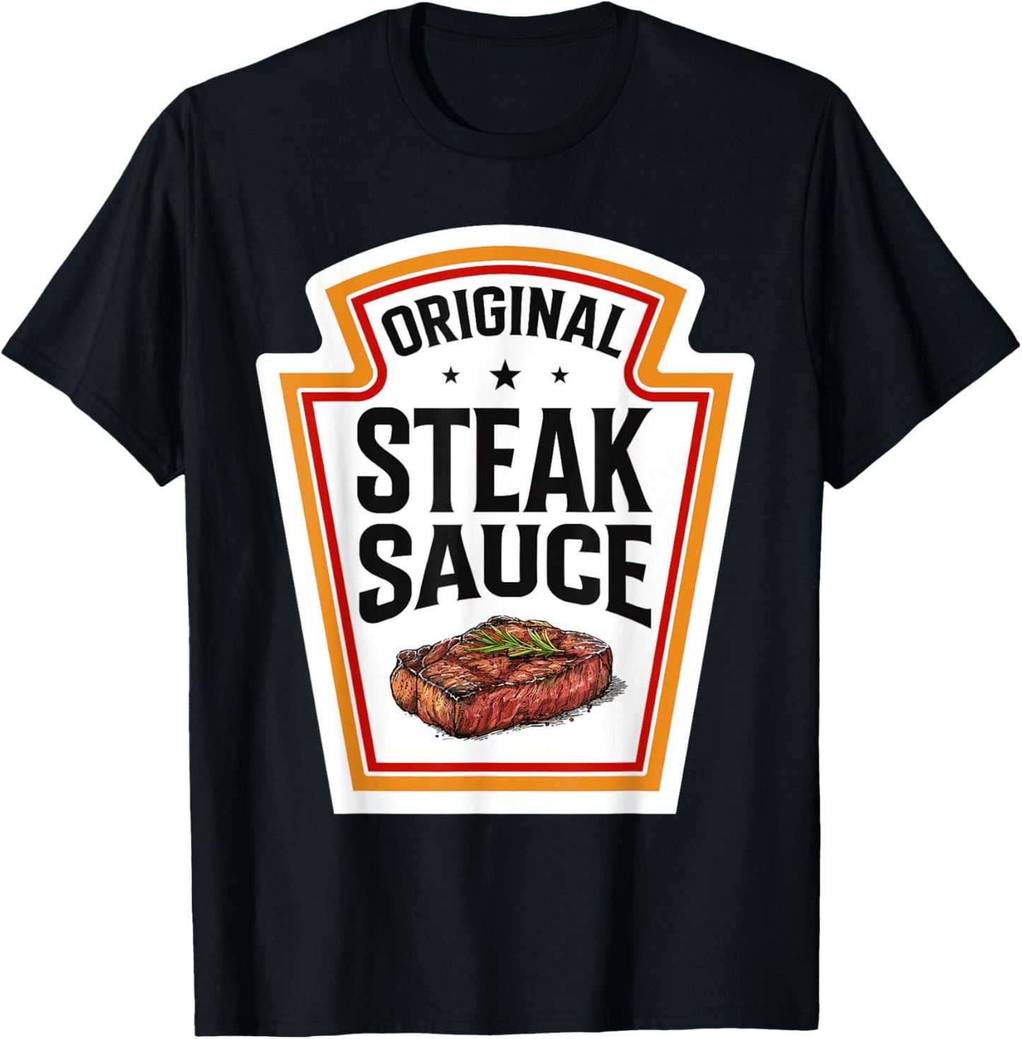 Original Steak Sauce Halloween Costume Family Group Matching T-Shirt - T-Shirt | Black