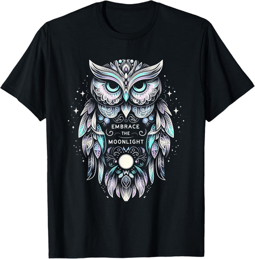 Owl Artwork - Moonlight Night Bird Lover Girls Women