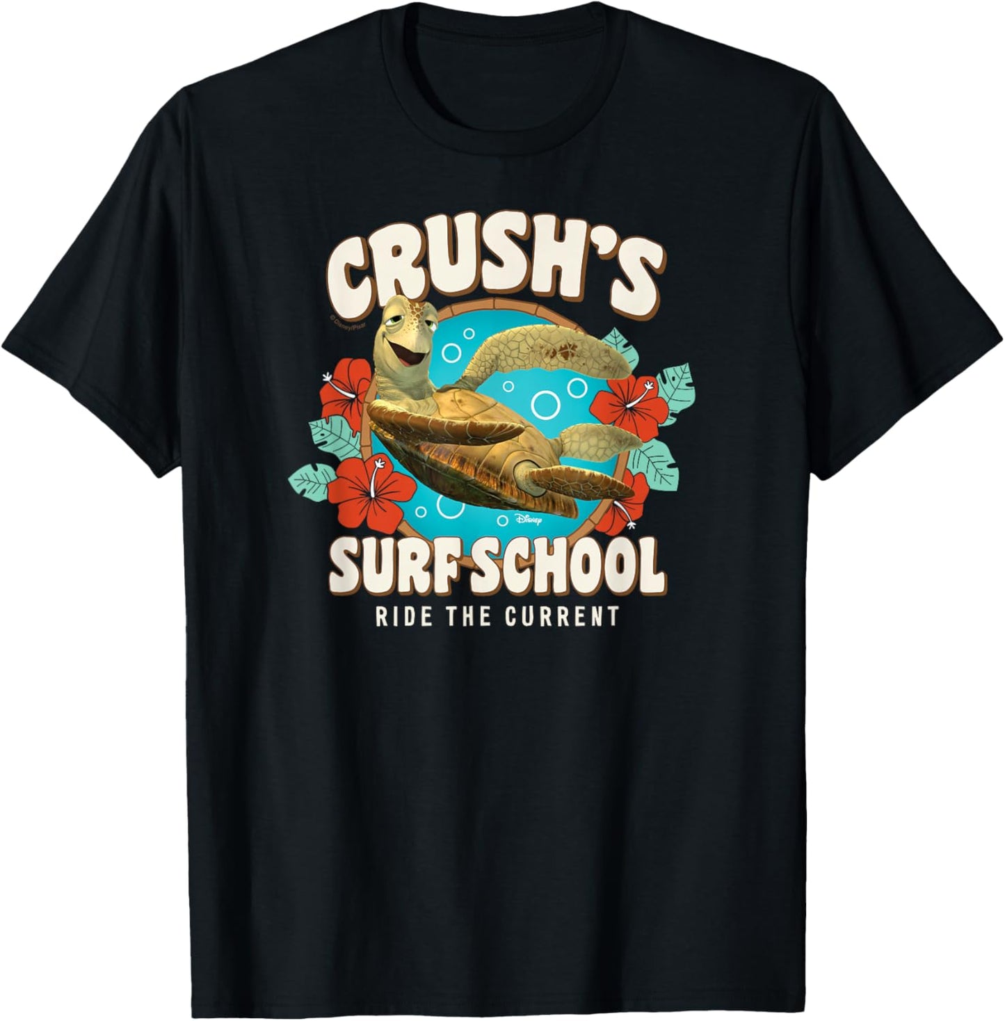 Finding Nemo - Crush's Surf School T-Shirt - T-Shirt | Black