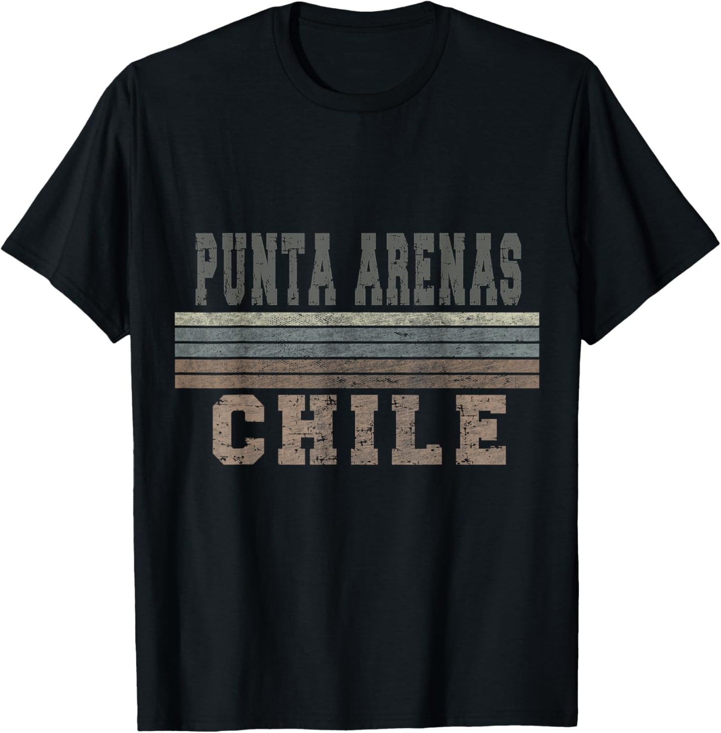 Retro Punta Arenas Chile T-Shirt - T-Shirt | Black