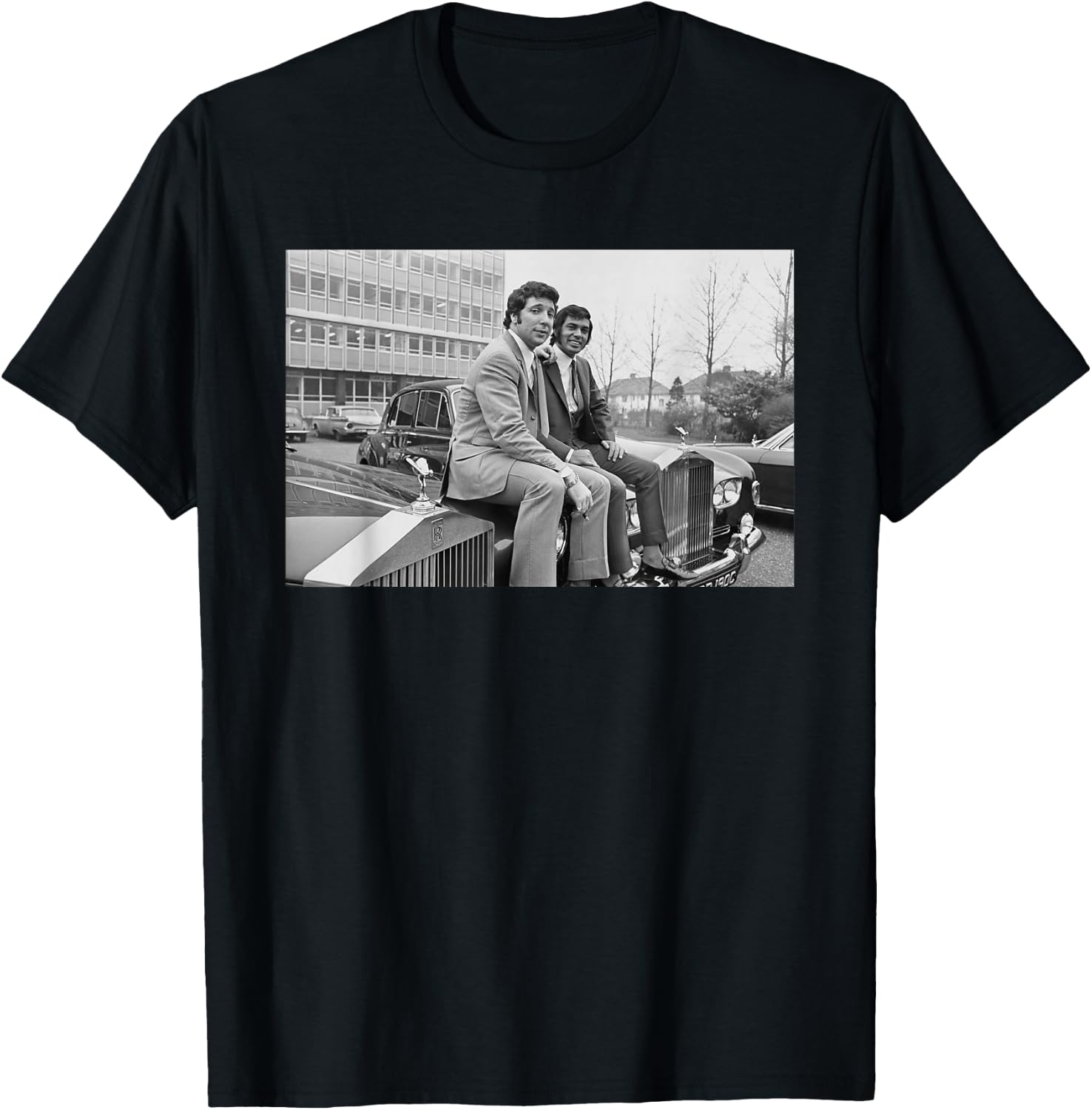 Tom Jones & Engelbert Humperdinck New Cars T-Shirt - T-Shirt | Black