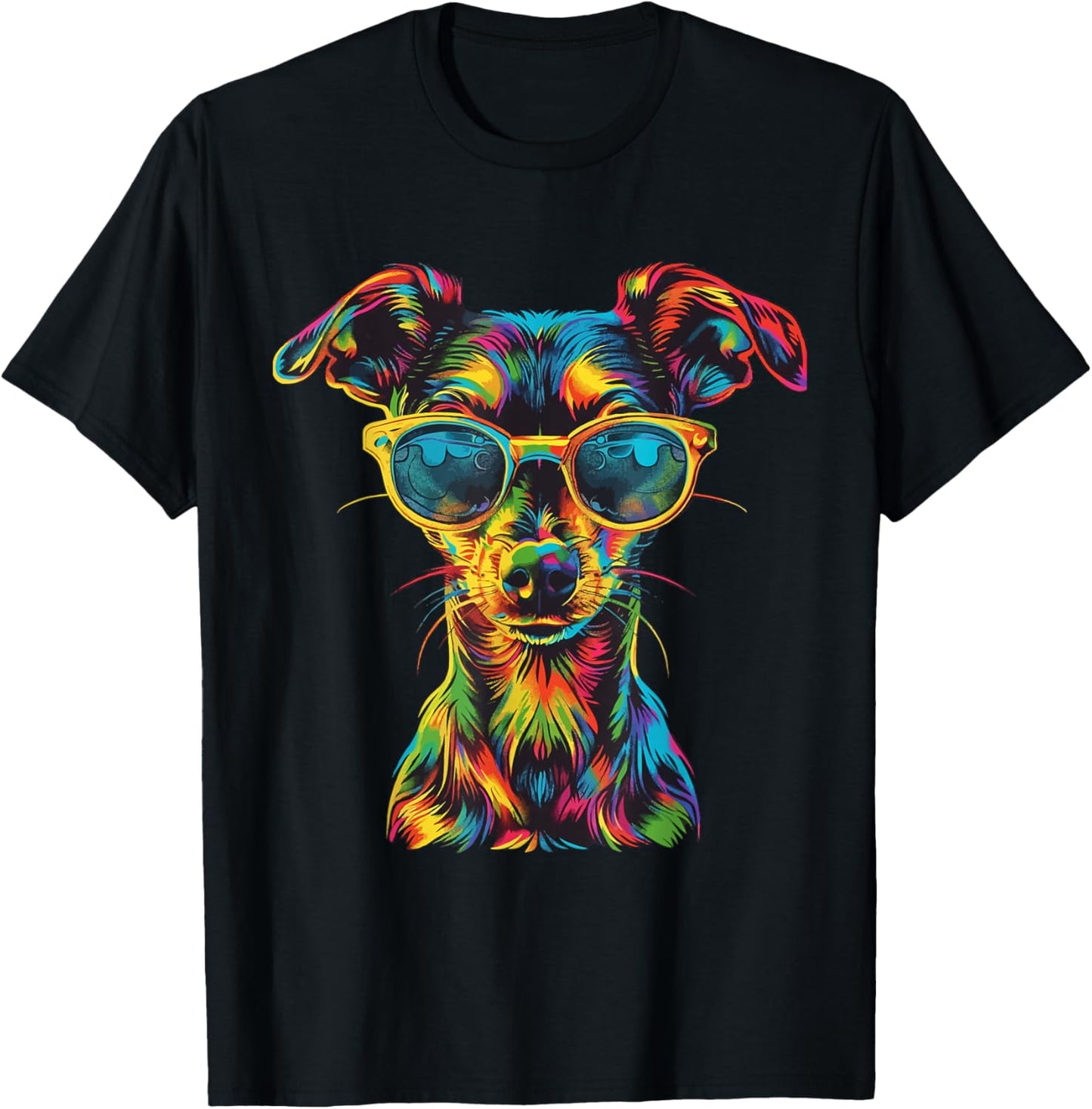 Chiweenie Lovers Design Pop Art Funny Chiweenie Dog T-Shirt - T-Shirt | Black