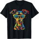 Chiweenie Lovers Design Pop Art Funny Chiweenie Dog T-Shirt - T-Shirt | Black