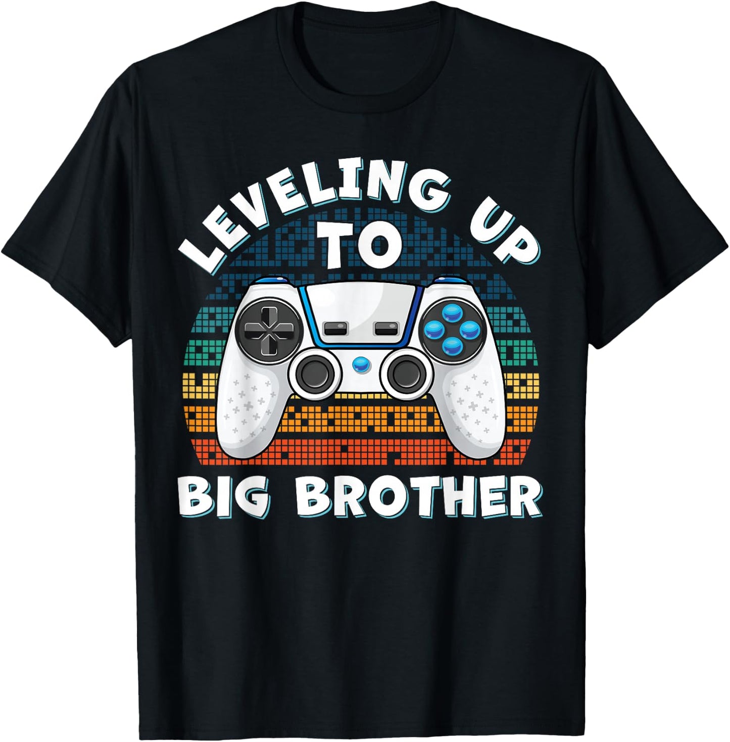 Leveling Up to Big Brother T-Shirt - T-Shirt | Black