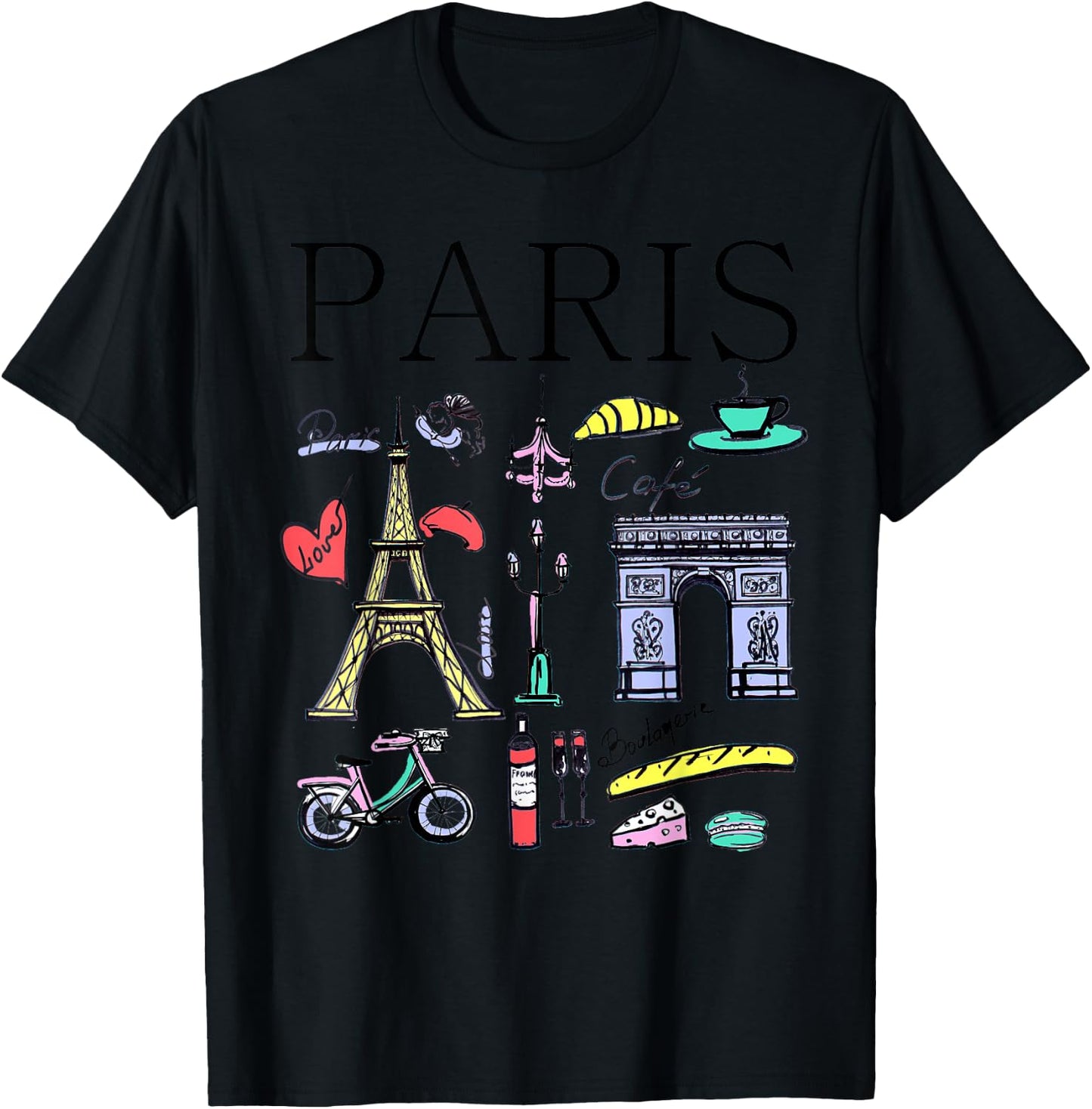 Paris Woman Woman Paris T-Shirt - T-Shirt | Black
