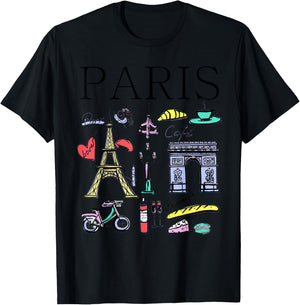 Paris Woman Woman Paris T-Shirt - T-Shirt | Black