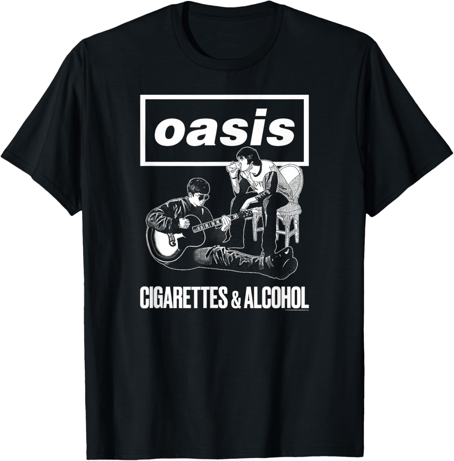 Oasis – Cigarettes and Alcohol T-Shirt - T-Shirt | Black