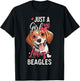 Just A Girl Who Loves Beagles Funny Beagle Dog Lover T-Shirt - T-Shirt | Black