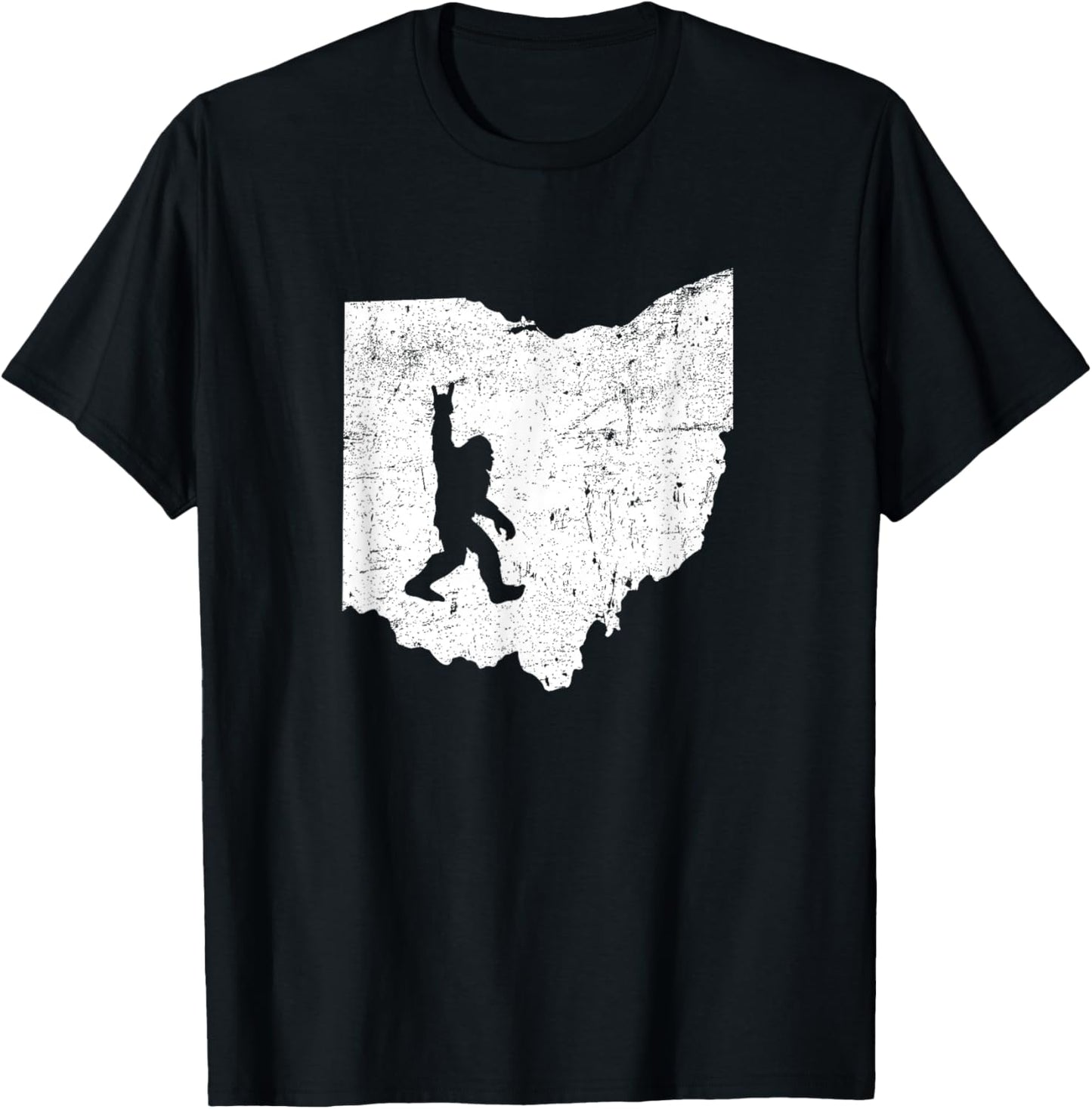 Ohio Bigfoot Sasquatch Funny Appalachian Kids T-Shirt - T-Shirt | Black