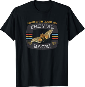 Cicada Brood XIX And Brood XIII 2024 Reemergence T-Shirt - T-Shirt | Black