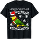 Bird Merry Christmas Ornament Caiques Ugly Xmas T-Shirt - T-Shirt | Black