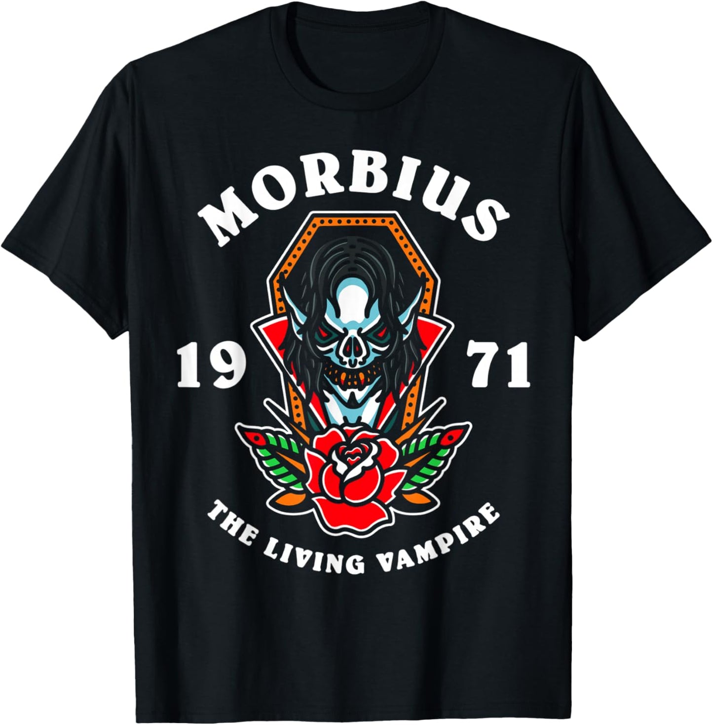 Marvel Morbius The Living Vampire 1971 T-Shirt - T-Shirt | Black
