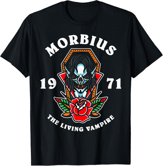 Marvel Morbius The Living Vampire 1971 T-Shirt - T-Shirt | Black