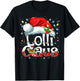 Lolli Claus Christmas Pajama Family Matching Xmas Light T-Shirt - T-Shirt | Black