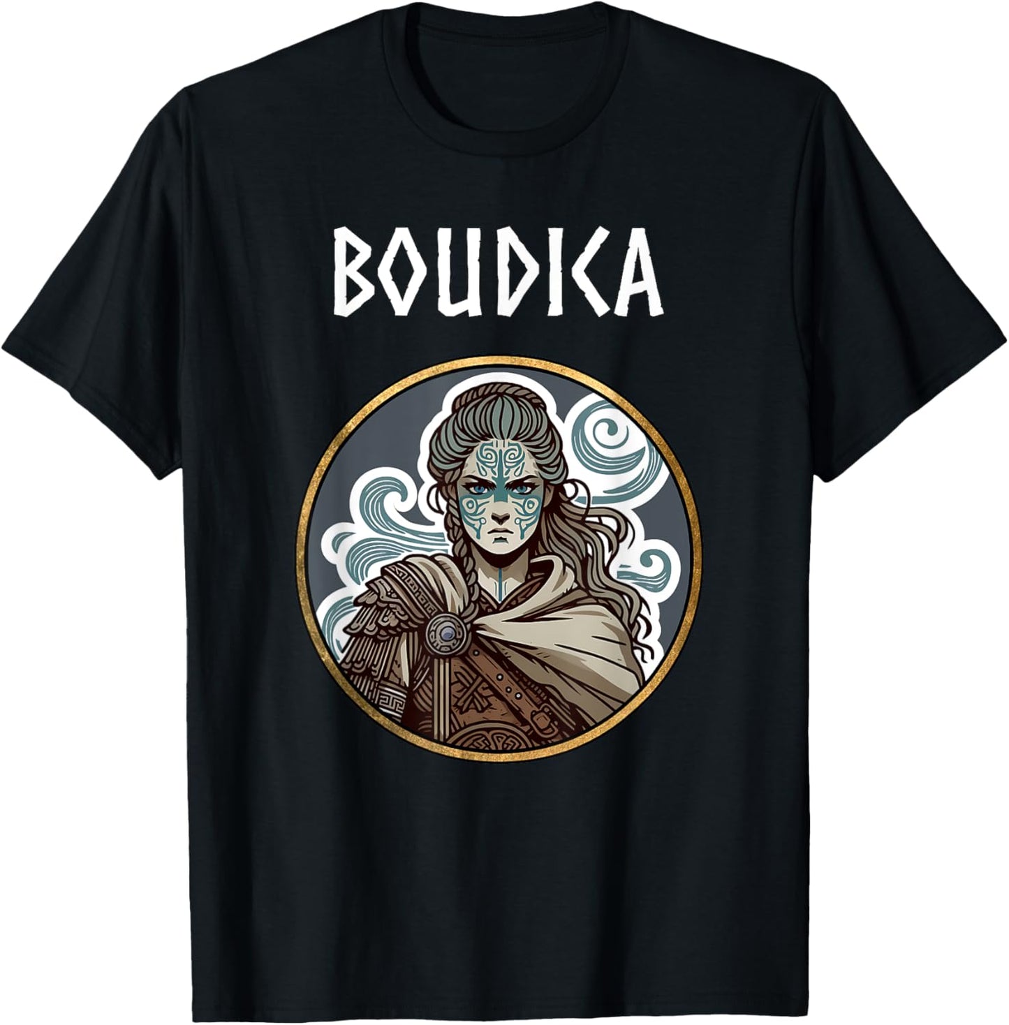 Boudica Queen of the Iceni Ancient Britannia History T-Shirt - T-Shirt | Black