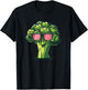 Funny Broccoli Face with Sunglasses Costume T-Shirt - T-Shirt | Black