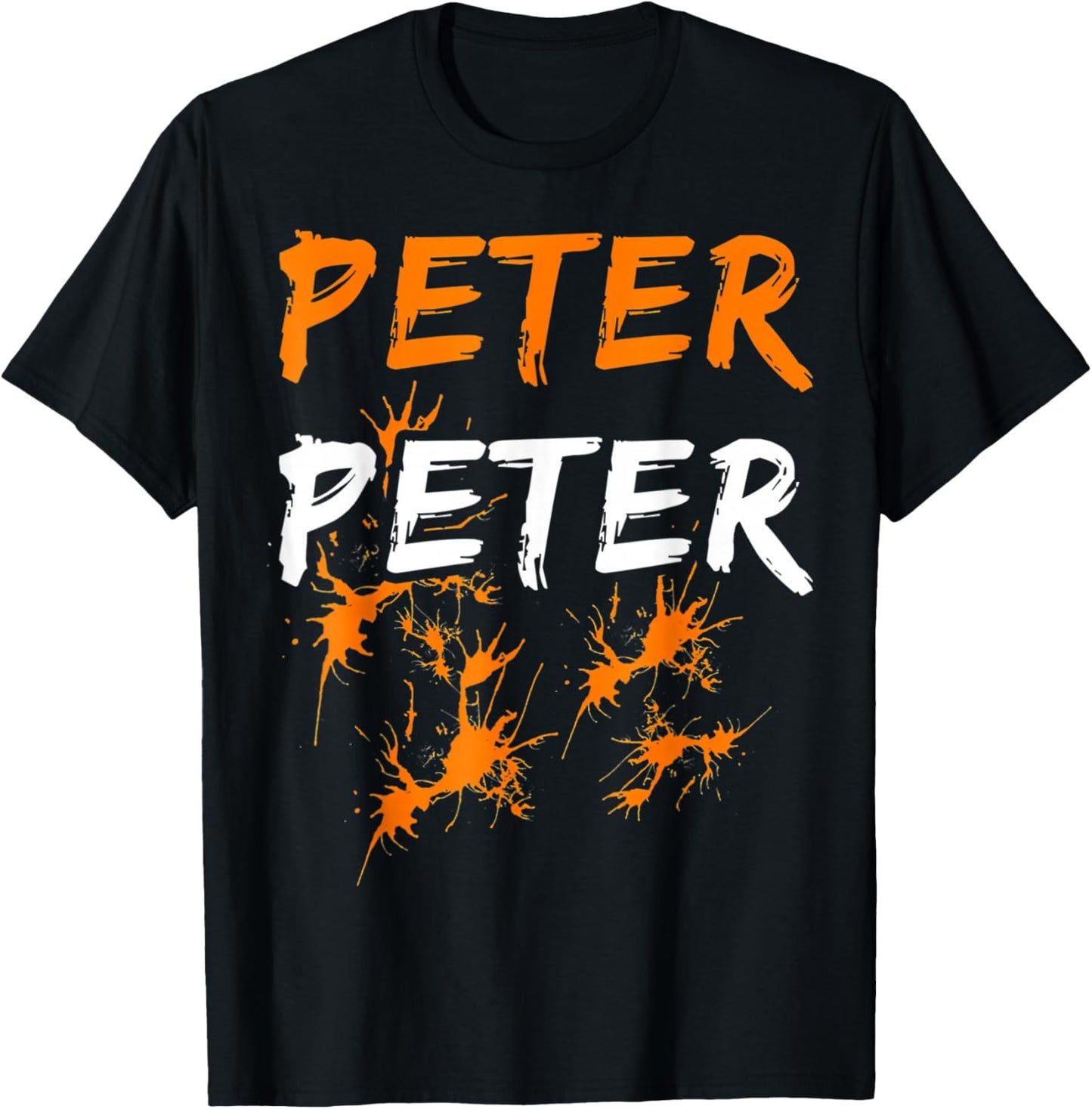 Peter Pumpkin Costume Eater For Couples Matching Halloween T-Shirt - T-Shirt | Black