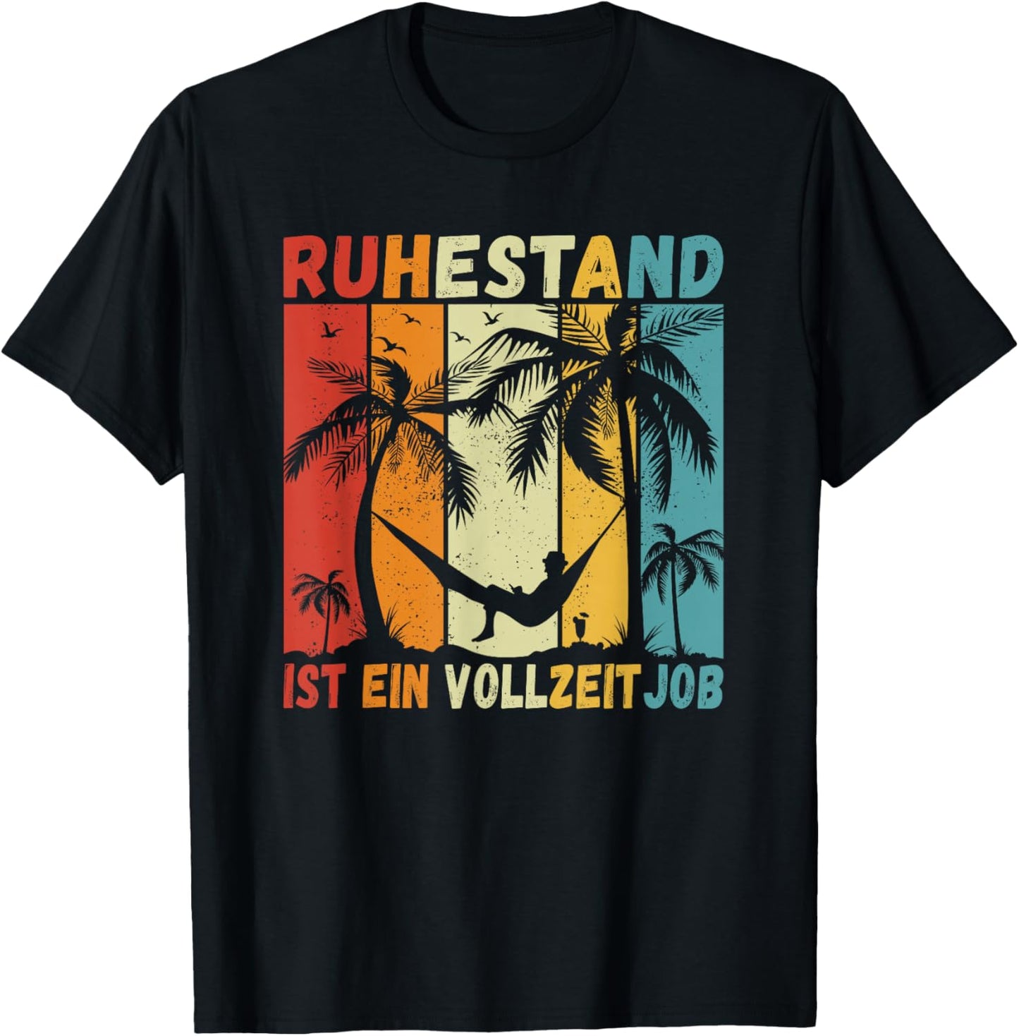 Ruhestand ist ein Vollzeitjob Rente Männer Lustiges Rentner T-Shirt - T-Shirt | Black