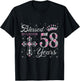 Blessed by God For 58 Years Old 58th Birthday Gift T-Shirt - T-Shirt | Black