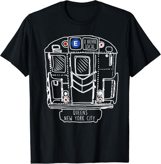 New York City Queens New Yorker Commuter T-Shirt - T-Shirt | Black