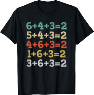 Baseball Math Sports Funny Double Play Teacher School 2022 T-Shirt - T-Shirt | Black