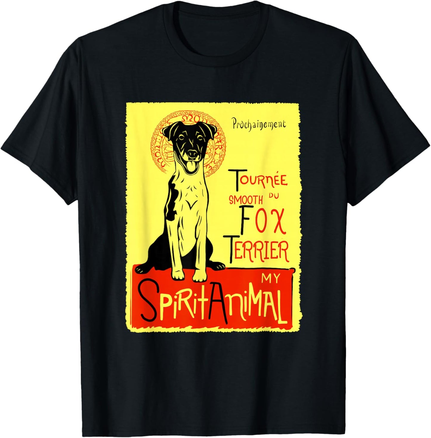 Cute Smooth Haired Fox Terrier Dog Smooth Fox Terrier Gift T-Shirt - T-Shirt | Black